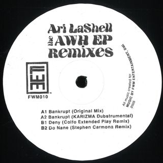 Ari Lashell — AWH EP Remixes vinyl cover