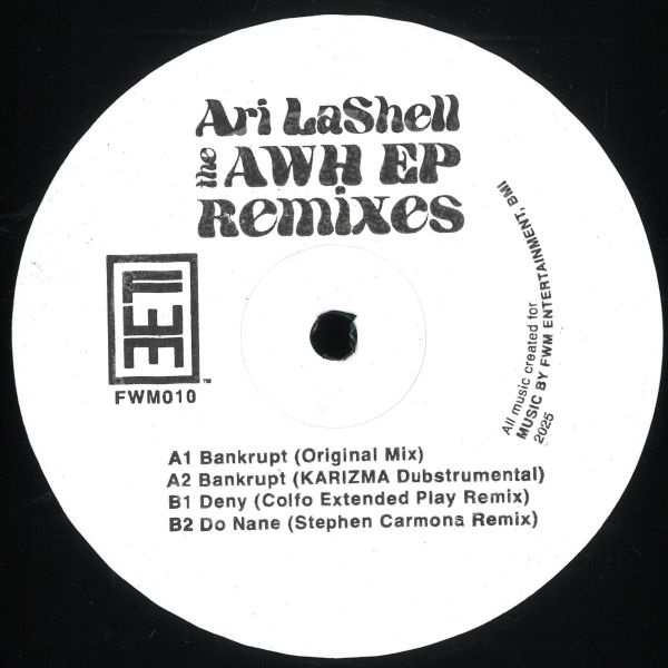 Ari Lashell — AWH EP Remixes vinyl cover