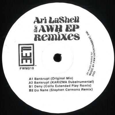 Ari Lashell — AWH EP Remixes vinyl cover