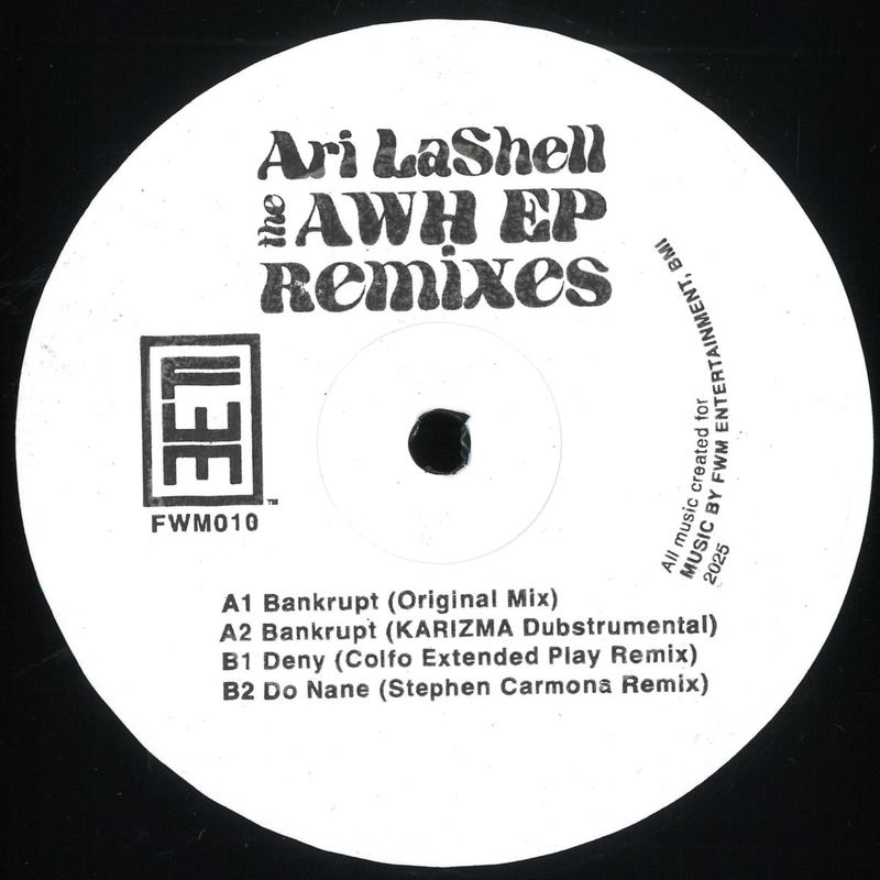 Ari Lashell — AWH EP Remixes vinyl cover