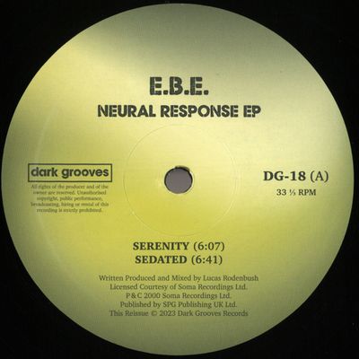E.b.e. — NEURAL RESPONSE EP vinyl cover
