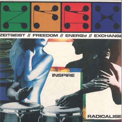 Zeitgeist Freedom Energy Exchange — INSPIRE // RADICALISE LP 2x12" vinyl cover