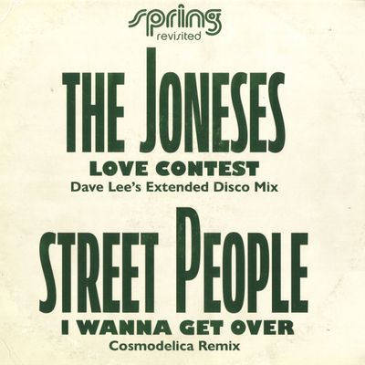 The Joneses, Street People — Love Contest/I Wanna Get Over vinyl cover