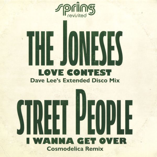 The Joneses, Street People — Love Contest/I Wanna Get Over vinyl cover