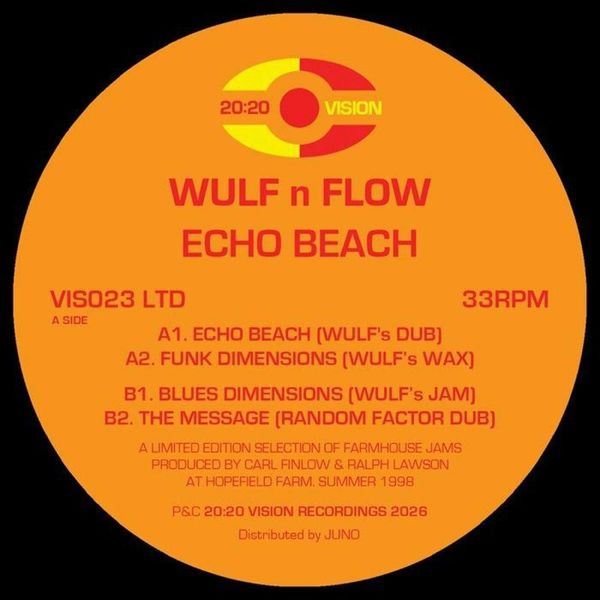 Wulf N Flow — Echo Beach vinyl cover