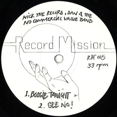 Nick The Record, Dan, The No Commercial Value Band — RECORD MISSION 5 vinyl cover