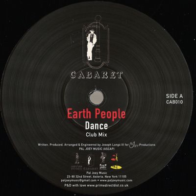 Earth People — Dance vinyl cover