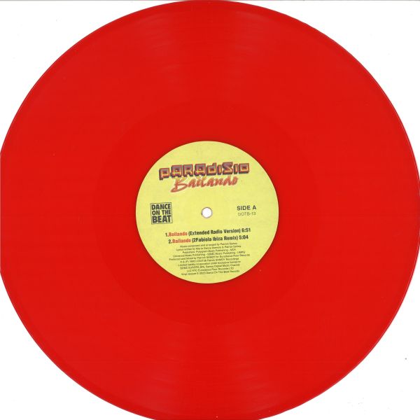 Paradisio — BAILANDO vinyl cover