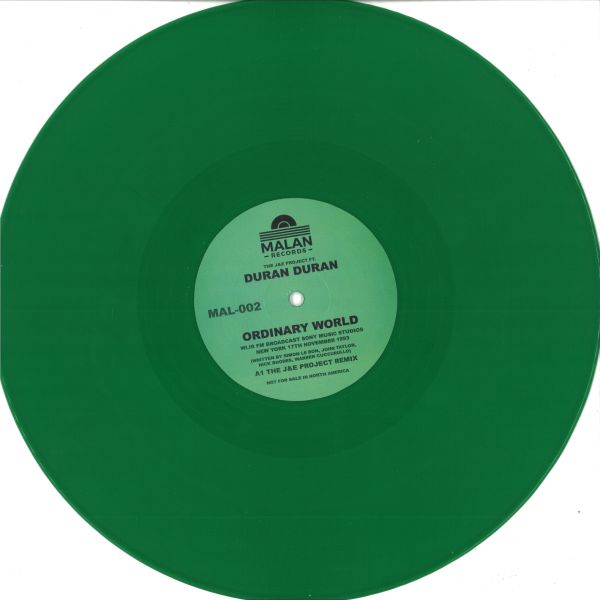 J, E Project, Duran Duran — Ordinary World vinyl cover