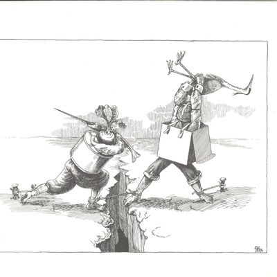 Derek Bailey, Han Bennink — Derek Bailey & Han Bennink LP 2x12" vinyl cover