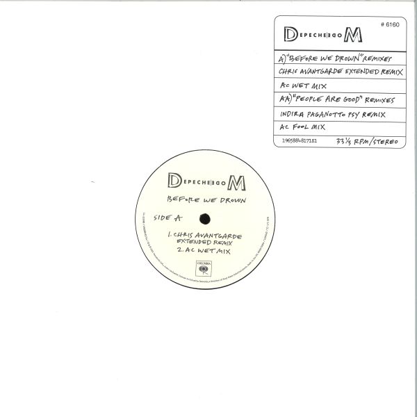 Depeche Mode — Before We Drown / People Are Good (Remixes) vinyl cover