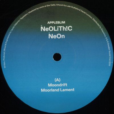 Appleblim — Neolithic Neon LP 2x12" vinyl cover