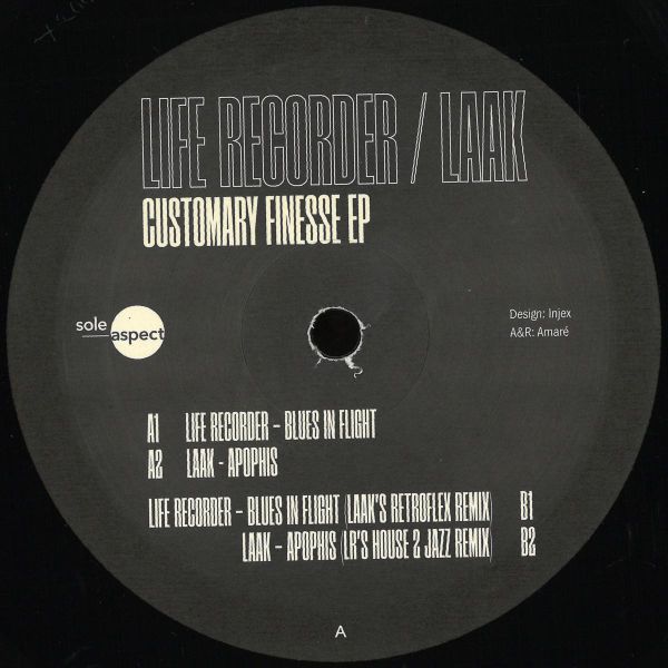 Life Recorder, Laak — Customary Finesse EP vinyl cover