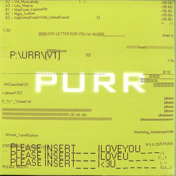 Various — PleaseInsert ILoveYou vinyl cover