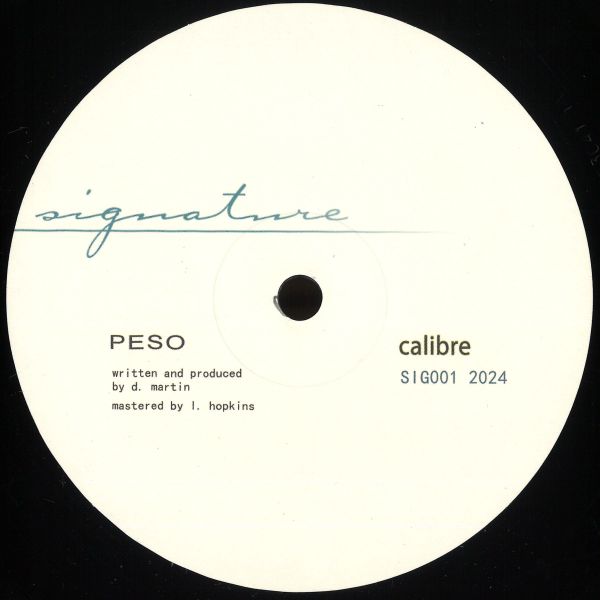 Calibre — Peso / My Chances vinyl cover