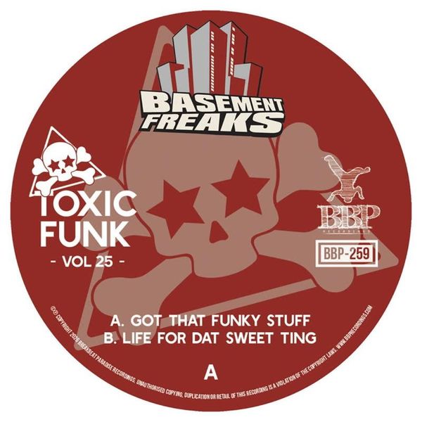 Basement Freaks — Toxic Funk Vol. 25 (7") vinyl cover