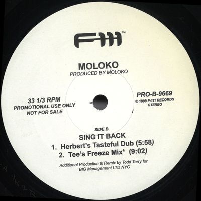 Moloko — Sing It Back (Remixes) vinyl cover