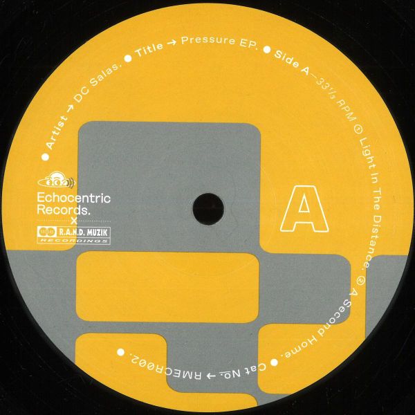 DC Salas — Pressure EP vinyl cover