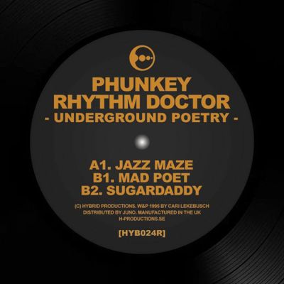 Phunkey Rhythm Doctor aka Cari Lekebusch — Underground Poetry vinyl cover