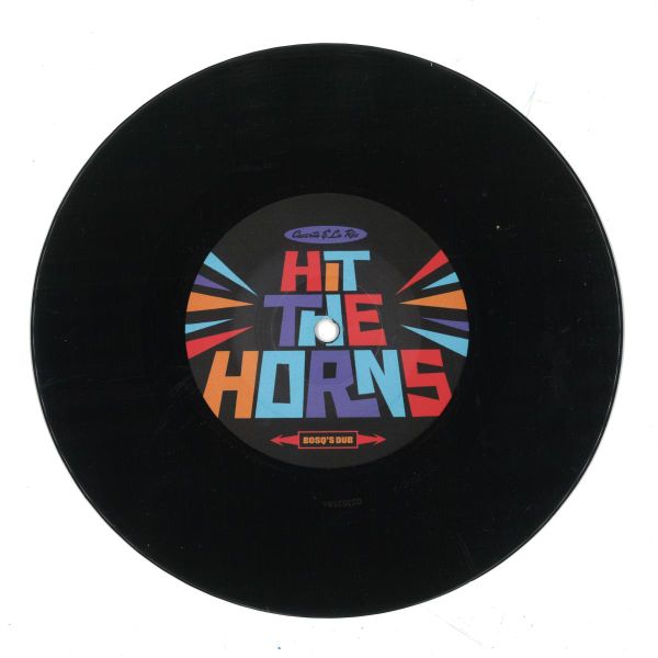 Caserta, Bosq — Hit The Horns 7" vinyl cover