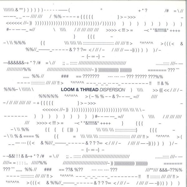 Loom, Thread — Dispersion (LP) vinyl cover