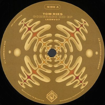 Tom Ries — Comeback Kid EP vinyl cover