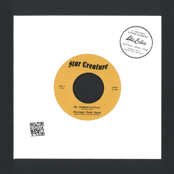 Chicago Funk Band — No Communication 7" vinyl cover