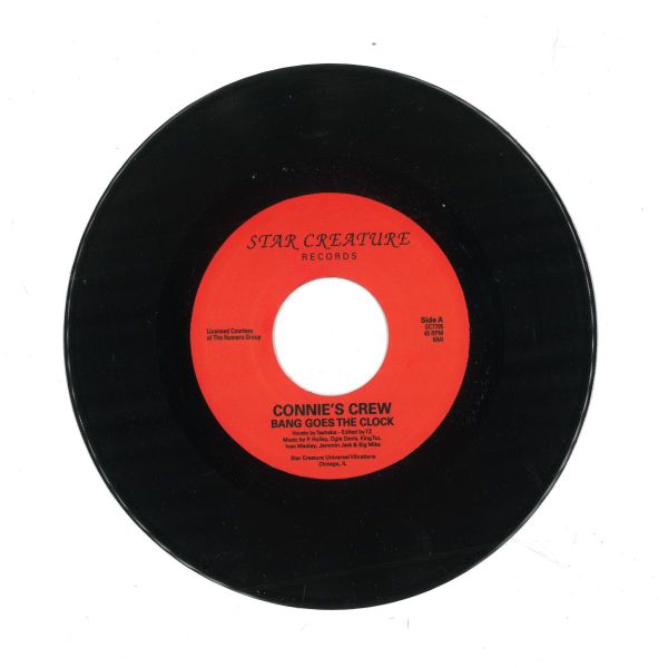 Connie's Crew, King Tut — Bang Goes The Clock / Power Of Tut 7" vinyl cover