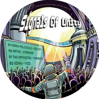 Mirko Felicioli, Mathi, Two Opposites, Ginno — Signals Of Unity vinyl cover