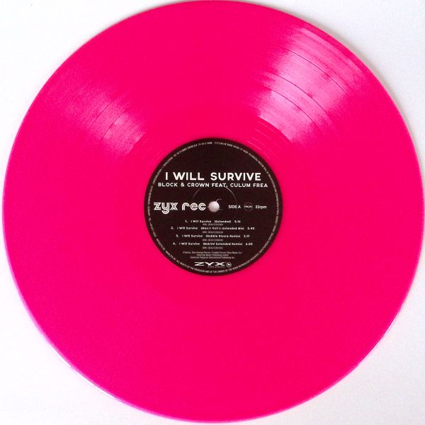 Block, Crown, Culum Frea — I Will Survive vinyl cover