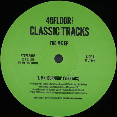 MK — Classics Volume 7 - The MK EP vinyl cover