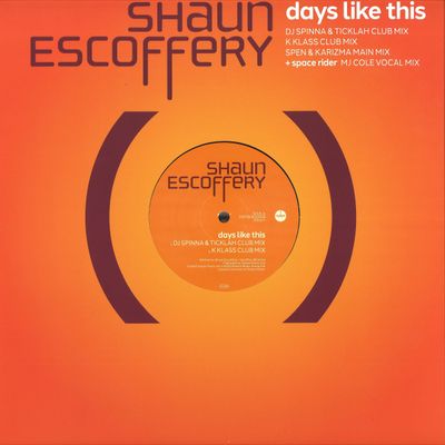 Shaun Escoffery — Day Like This vinyl cover