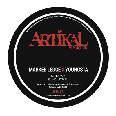 Markee Ledge X Youngsta — Terror / Industrial vinyl cover