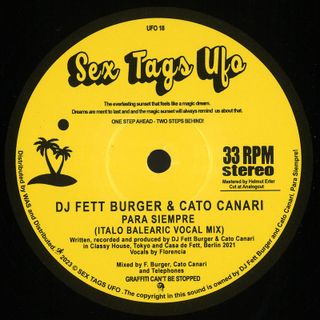 Dj Fett Burger, Cato Canari — Para Siempre vinyl cover
