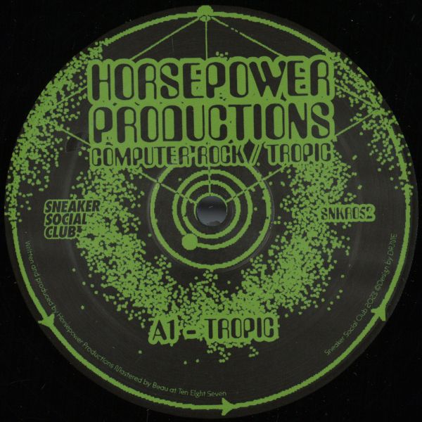 Horsepower Productions — Computer Rock / Tropic vinyl cover