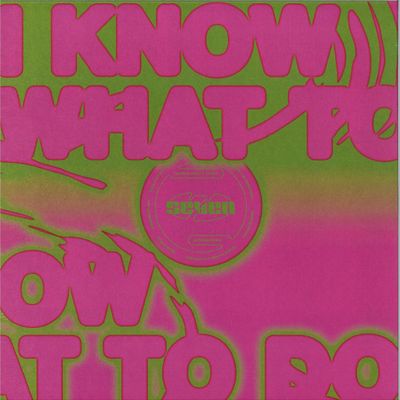 Ackermann — I know what to do vinyl cover