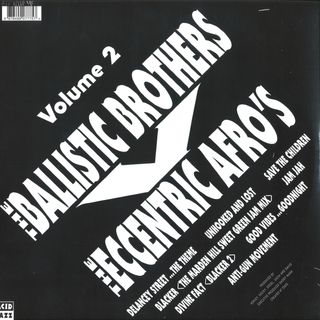 The Ballistic Brothers — THE BALLISTIC BROTHERS VS THE ECCENTRIC AFROS VOLUME 2 vinyl cover