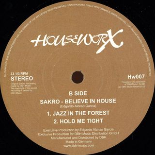 Sakro — Belive In House Ep vinyl cover