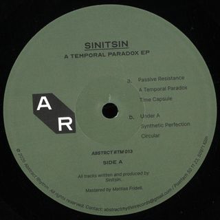 Sinitsin — TEMPORAL PARADOX EP vinyl cover