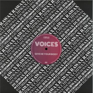 Voices — Give Me Your Body vinyl cover