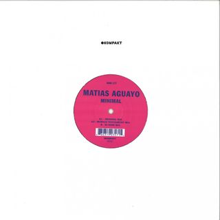 Matias Aguayo — Minimal vinyl cover