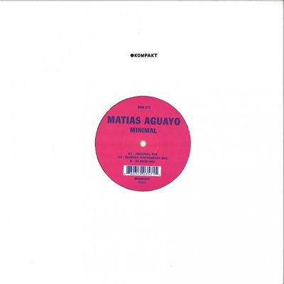 Matias Aguayo — Minimal vinyl cover