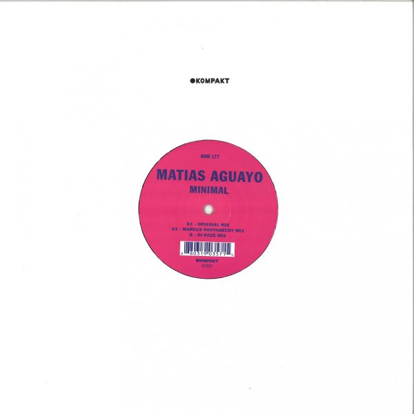 Matias Aguayo — Minimal vinyl cover