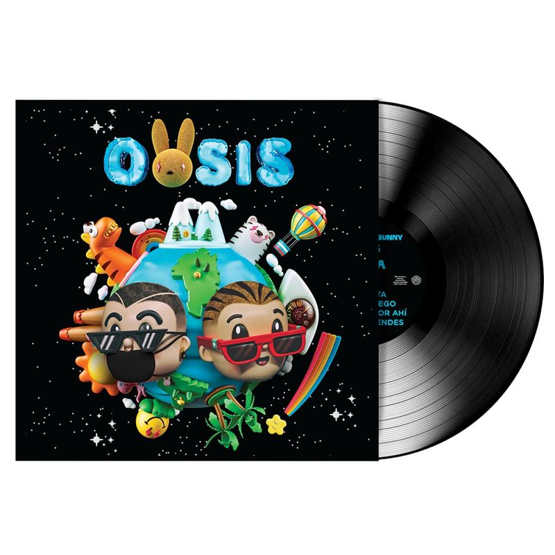 J Balvin, Bad Bunny — Oasis LP vinyl cover