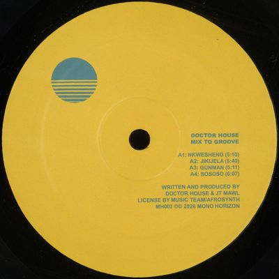 Doctor House — MIX TO GROOVE vinyl cover