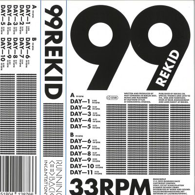 Rekid — 99 LP vinyl cover