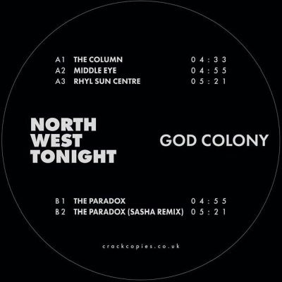 God Colony — Northwest Tonight (feat Sasha mix) vinyl cover