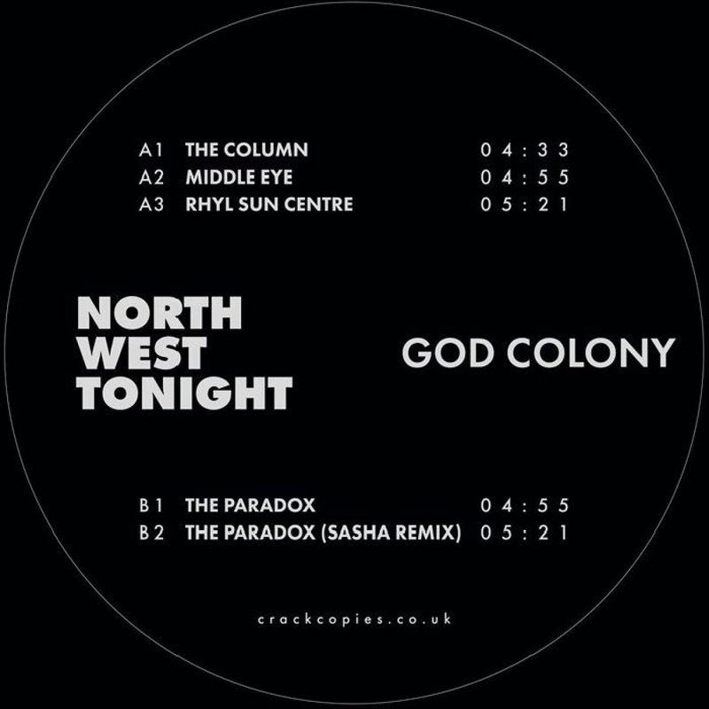 God Colony — Northwest Tonight (feat Sasha mix) vinyl cover