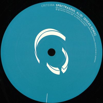 Spectrasoul — Alibi (Break Remix) / Organise vinyl cover