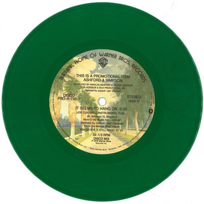 Ashford, Simpson — It Seems To Hang On - Joe Claussell Edit 7" vinyl cover